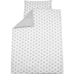 Alvi Beddengoed 100 X 135 Cm, Sterren, Zilver
