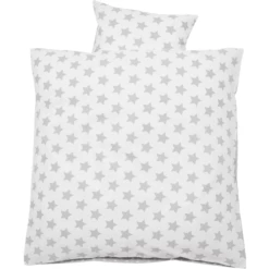 Alvi Beddengoed 80 X 80 Cm, Sterren, Zilver