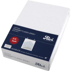 Alvi ® Hoeslaken Dubbelpak Wit/wit 40 X 90 Cm -NL Beddengoed Verkoopwinkel alvi hoeslaken dubbelpak wit wit 40 x 90 cm a313027 4