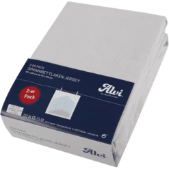 Alvi ® Hoeslaken Dubbelpak Zilver/zilver 70 X 140 Cm -NL Beddengoed Verkoopwinkel alvi hoeslaken dubbelpak zilver zilver 70 x 140 cm a313035 4
