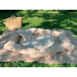 Alvi ® Nestle-Carré Dierentuindieren Taupe 70 X 140 Cm -NL Beddengoed Verkoopwinkel alvi nestle carre dierentuindieren taupe 70 x 140 cm a383733 2