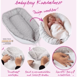 Babybay® Babymat Perelgrijze Punten Wit -NL Beddengoed Verkoopwinkel babybay babymat perelgrijze punten wit a288059 3