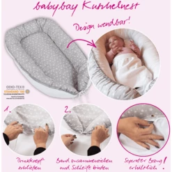 Babybay Babymat Wit Sterrenmix Zand/bessen -NL Beddengoed Verkoopwinkel babybay babymat wit sterrenmix zand bessen a288084 3