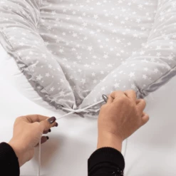 Babybay Babymat Wit Sterrenmix Zand/bessen -NL Beddengoed Verkoopwinkel babybay babymat wit sterrenmix zand bessen a288084 4