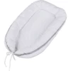 Babybay® Babymat Witte Punten Parelgrijs