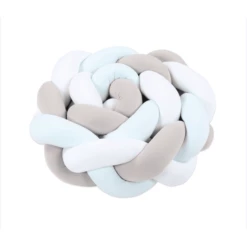 Babybay® Bedslang Wit/beige/aqua 200 Cm -NL Beddengoed Verkoopwinkel babybay bedslang wit beige aqua 200 cm a288157 1