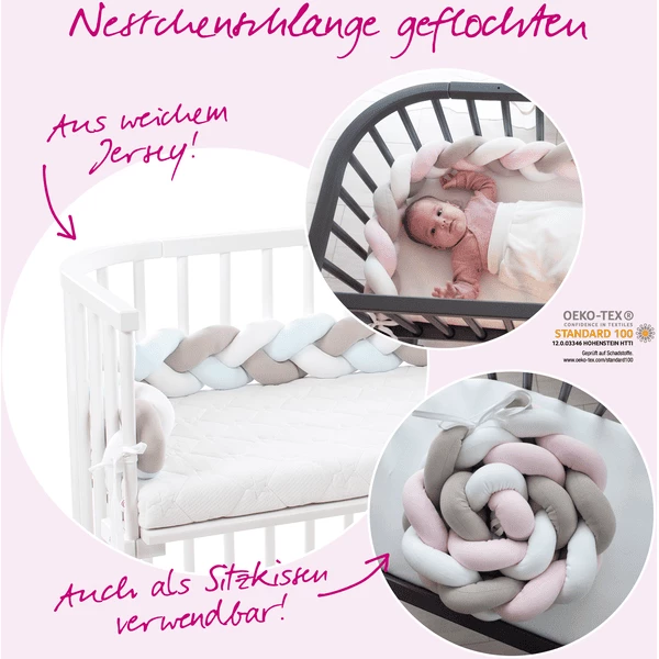 Babybay® Gevlochten Bed Slang, Aqua 7 Babybay® Gevlochten Bed Slang, Aqua - Afbeelding 5