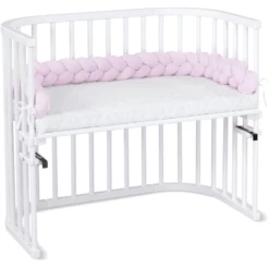 Babybay ® Nest Slang Gevlochten Rosé / Alle Modellen -NL Beddengoed Verkoopwinkel babybay nest slang gevlochten rose alle modellen a308612 4
