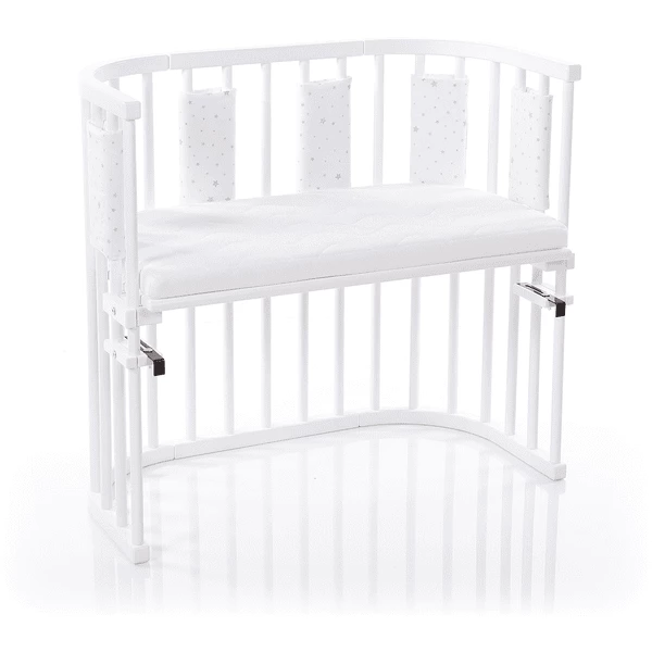 Babybay ® Nestchen Ultra Fresh Piqué Geschikt Voor Model Original , Witte Sterrenmix Sand /azuurblauw 4 Babybay ® Nestchen Ultra Fresh Piqué Geschikt Voor Model Original , Witte Sterrenmix Sand /azuurblauw - Afbeelding 2