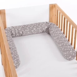 Babybay ® Nesting Snake Piqué Geschikt Voor Wiegjes, Taupe Sterren Wit -NL Beddengoed Verkoopwinkel babybay nesting snake pique geschikt voor wiegjes taupe sterren wit a312183 4