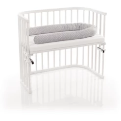 Babybay Nestje Organic Cotton Lichtgrijs Sterren Wit 180 Cm -NL Beddengoed Verkoopwinkel babybay nestje organic cotton lichtgrijs sterren wit 180 cm a277579 1