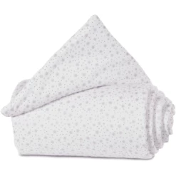 Babybay® Nestje Organic Cotton Maxi Boxspring Comfort Glittersterren Wit 157x24 Cm