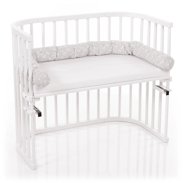 Babybay Nestslang Parelgrijs Ster Wit 4 Babybay Nestslang Parelgrijs Ster Wit - Afbeelding 2