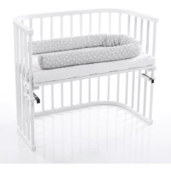 Babybay® Nestslang Piqué Parelgrijs Stippen Wit 11 Babybay® Nestslang Piqué Parelgrijs Stippen Wit -NL Beddengoed Verkoopwinkel babybay nestslang pique parelgrijs stippen wit a288035 4