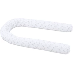 Babybay® Nestslang Piqué Wit Sterren Parelgrijs -NL Beddengoed Verkoopwinkel babybay nestslang pique wit sterren parelgrijs a288034 3