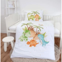 Babybest® Beddengoed Dinos 100 X 135 Cm -NL Beddengoed Verkoopwinkel babybest beddengoed dinos 100 x 135 cm a360360 3