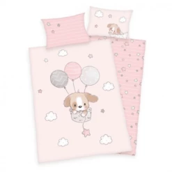 Babybest® Flannel Beddengoed Sweet Puppy GOTS 100 X 135 Cm -NL Beddengoed Verkoopwinkel babybest flannel beddengoed sweet puppy gots 100 x 135 cm a297078 2