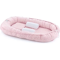BabyJem Baby Nest Met Zijkanten En Hoofdbescherming Roze -NL Beddengoed Verkoopwinkel babyjem baby nest met zijkanten en hoofdbescherming roze a277858 1