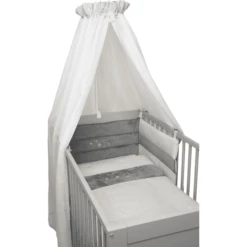 Be Be 's Collectie Mousseline Beddenset 3st Ster Grijs