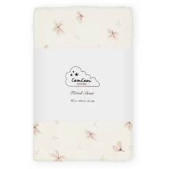 Cam Cam Copenhagen Cam Cam® COPENHAGEN Hoeslaken 60 X 120 Cm Wind Flower Crème