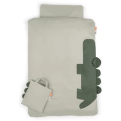 Done By Deer ™ Beddengoed Set Junior Sleepy 100 X 140 Cm Croco Groen -NL Beddengoed Verkoopwinkel done by deer beddengoed set junior sleepy 100 x 140 cm croco groen a394510 4