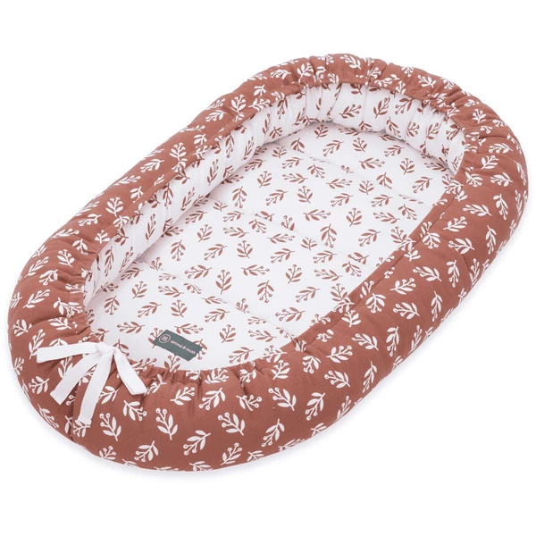 Emma & Noah Knuffel Nest Floral Mocca 3 Emma & Noah Knuffel Nest Floral Mocca