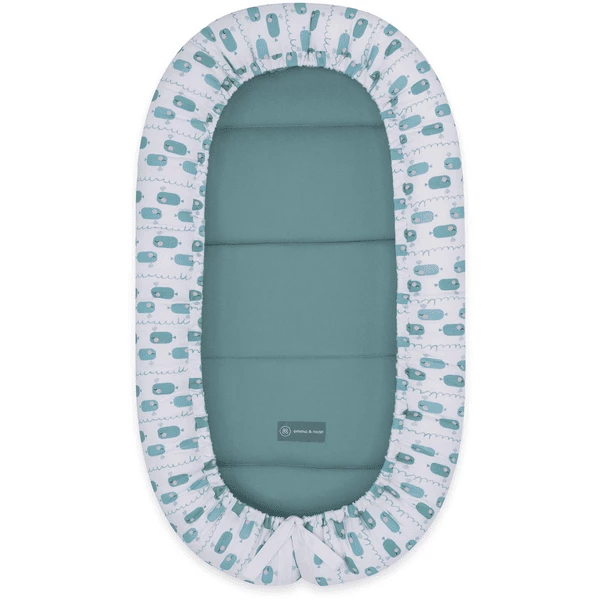Emma & Noah Knuffel Nest Walvis Blauw 4 Emma & Noah Knuffel Nest Walvis Blauw - Afbeelding 2