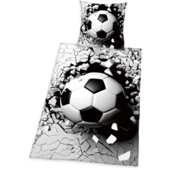 HERDING Beddengoed 3D Voetbal 135 X 200 Cm
