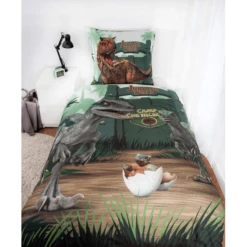 HERDING Beddengoed Jurassic World Camp Krijt 135 X 200 Cm -NL Beddengoed Verkoopwinkel herding beddengoed jurassic world camp krijt 135 x 200 cm a360665 3
