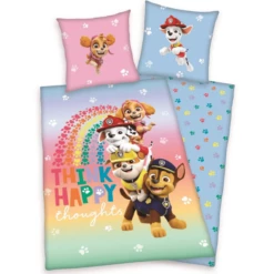 HERDING Beddengoed Paw Patrol Think Happy 135 X 200 Cm -NL Beddengoed Verkoopwinkel herding beddengoed paw patrol think happy 135 x 200 cm a384720 2