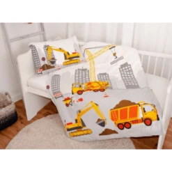 HERDING Flanellen Beddengoed Bouwplaats 100 X 135 Cm -NL Beddengoed Verkoopwinkel herding flanellen beddengoed bouwplaats 100 x 135 cm a297018 3