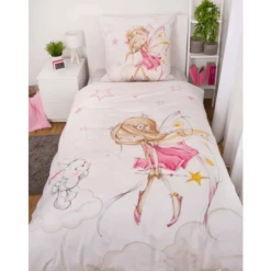 HERDING Flanellen Bedlinnen Little Fairy 135 X 200 Cm -NL Beddengoed Verkoopwinkel herding flanellen bedlinnen little fairy 135 x 200 cm a388601 1