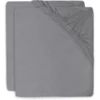 Jollein Hoeslaken Cradle Jersey 40/50x80/90cm Pack Of 2 Storm Grey