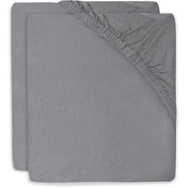Jollein Hoeslaken Cradle Jersey 40/50x80/90cm Pack Of 2 Storm Grey 6 Jollein Hoeslaken Cradle Jersey 40/50x80/90cm Pack Of 2 Storm Grey - Afbeelding 4