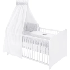 JULIUS ZÖLLNER Beddengoed Set 3-delig Pinguin/Sterren Grijs