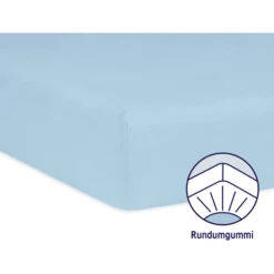 JULIUS ZÖLLNER Hoeslaken Dubbelpak Jersey Blauw -NL Beddengoed Verkoopwinkel julius zoellner hoeslaken dubbelpak jersey blauw a246625 1