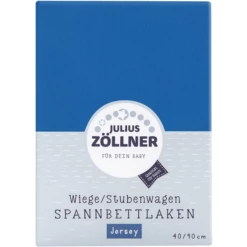 JULIUS ZÖLLNER Hoeslaken Jersey Voor Wieg Blauw -NL Beddengoed Verkoopwinkel julius zoellner hoeslaken jersey voor wieg blauw a102381 4
