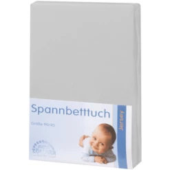 JULIUS ZÖLLNER Hoeslaken Jersey Voor Wieg Lichtgrijs -NL Beddengoed Verkoopwinkel julius zoellner hoeslaken jersey voor wieg lichtgrijs a102992 4