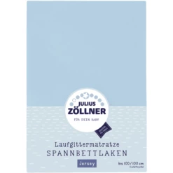 JULIUS ZÖLLNER Hoeslaken Voor Boxmatrassen Lichtblauw 100 X100 Cm