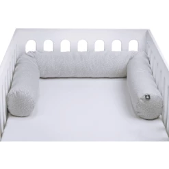 JULIUS ZÖLLNER Nestje Tiny Squares Grey 180 Cm -NL Beddengoed Verkoopwinkel julius zoellner nestje tiny squares grey 180 cm a257862 1