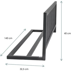 Kindsgard Bedhek Frakant Grijs 140 Cm -NL Beddengoed Verkoopwinkel kindsgard bedhek frakant grijs 140 cm a350539 1