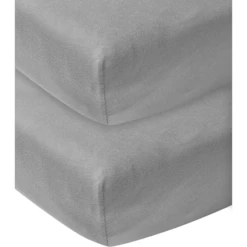 Meyco Jersey Hoeslaken 2-pack 40 X 80 Cm Grijs -NL Beddengoed Verkoopwinkel meyco jersey hoeslaken 2 pack 40 x 80 cm grijs a329014 1