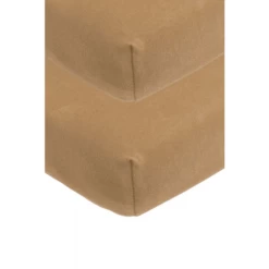 Meyco Jersey Hoeslaken 2 Pak 70 X 140 / 150 Toffee -NL Beddengoed Verkoopwinkel meyco jersey hoeslaken 2 pak 70 x 140 150 toffee a379482 1