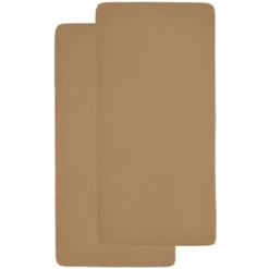 Meyco Jersey Hoeslaken 2 Pak 70 X 140 / 150 Toffee -NL Beddengoed Verkoopwinkel meyco jersey hoeslaken 2 pak 70 x 140 150 toffee a379482 2