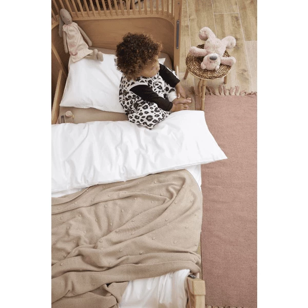 Meyco Ledikant Beddengoed 100 X 135 Cm Uni Off White 4 Meyco Ledikant Beddengoed 100 X 135 Cm Uni Off White - Afbeelding 2