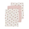 Meyco Muslin Washandjes 3-Pack Mini Panter Zacht Roze