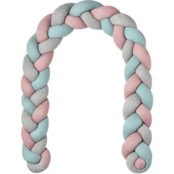 Nordic Coast Company Nest Snake Gevlochten Trio Grijs/mint/roze