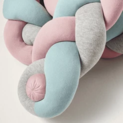 Nordic Coast Company Nest Snake Gevlochten Trio Grijs/mint/roze -NL Beddengoed Verkoopwinkel nordic coast company nest snake gevlochten trio grijs mint roze a330984 4