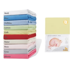 Pinolino Pino Lino Hoeslaken Jersey Dubbelpak - Geel -NL Beddengoed Verkoopwinkel pino lino hoeslaken jersey dubbelpak geel a103543 2