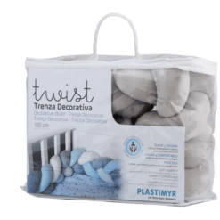 Plastimyr Siervlecht Twist 120cm In Grijs -NL Beddengoed Verkoopwinkel plastimyr siervlecht twist 120cm in grijs a352211 3